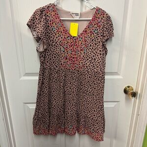 Savanna Jane Pink and Black Asymmetrical Dress